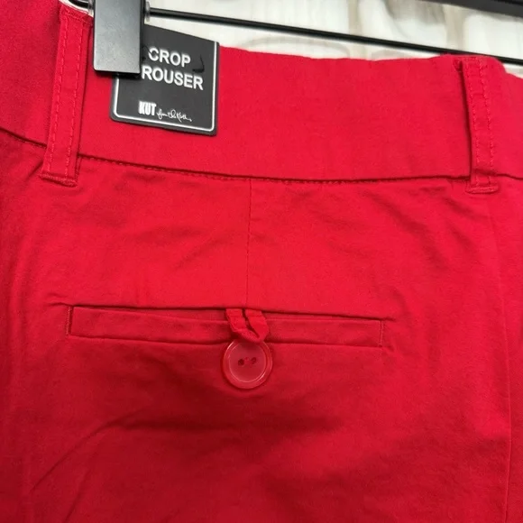 NWT🌶️ Kut from the Koth Siena Crop Trouser StitchFix exclusive in Jalapeño Red - Picture 9 of 12